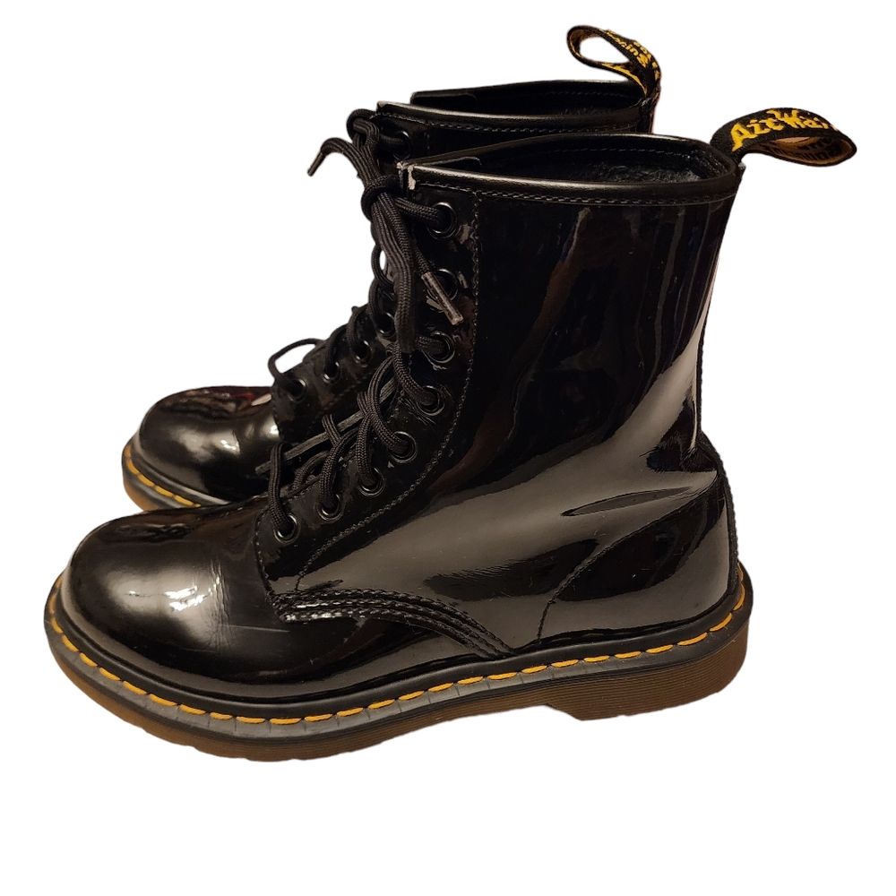 Dr. Martens Womens 1460 Patent Leather Boots